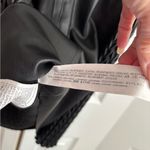 ZARA  Black Textured Mini Dress faux Leather Size M NWT Photo 7