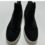 Vince Boots Womens 8 Black Suede Nira Water Repellent Sneaker Chelsea Bootie Photo 2