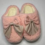 Amazon Pink Bow Slippers, Size 8/8.5, NWT Photo 0