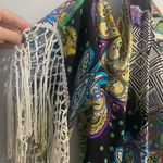 Chico's Chico’s Retro Paisley Fringe Tunic Boho Style Sz 1 Photo 6