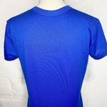 Nike  Dri Fit Athletic T-Shirt Short Sleeve Solid Blue Logo Size M Medium Photo 4