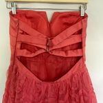 Hailey Logan by Adrianna Papell coral floral ballgown dress prom junior's size 9 Photo 4