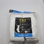 Athletic Works Women's Crew Socks 10 PAIRS Shoe Size 8-12 Cushioned WHITE #10725 Photo 1