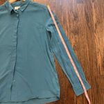 & Other Stories & Other Stories Green Notched Collar Long Sleeve Shirt Photo 4