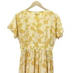 NWT The Normal Brand Ezra Crepe Deep V Button Thru Dress Yellow Size Small NEW Photo 8