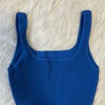 Aritzia  Royal Blue Ribbed Crop Top Photo 2
