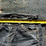 Silver Jeans Blue Straight Leg Suki Mid Rise Capri Pants SZ W27 Distressed Denim Photo 12