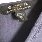 Athleta Brooklyn Textured Jacquard Leopard Medieval Violet Jumpsuit Size 26 Photo 3