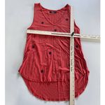 Michael Lauren  Tank‎ Top Women X Small Red Star Embroidered V-Neck Revolve Photo 3