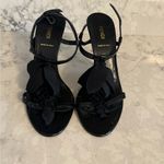 Fendi Black Leather Strappy Heels - Size 36.5 Photo 1