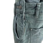 Free People Slate Blue Adjustable Straps Skinny Denim Overalls Women Size 24 Photo 2