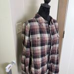 Carhartt  Women's Rugged Flex Hamilton Shirt Button Down Plaid Check Purple Black Photo 1