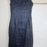 Buttons Casual Corner Black Sleeveless Linen Button Down Collared Dress  Size 6 Photo 5