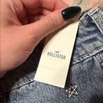 Hollister Low-Rise Star Embroidered Denim Mini Skort NWT Photo 9