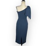 Dress the Population  Tiffany One-Shoulder Midi Dress Women's XS Blue NWOT Photo 2