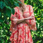 Figue Malia Mini Dress Celestial Moon Orange Size XS Photo 2