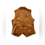 Coldwater Creek  Chestnut Brown Leather Vest Size Large Photo 10