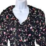 Ganni  38 US M Printed Georgette Floral Wrap  ruffle Blouse Top Photo 5