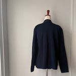 MM.LaFleur  Navy Blazer Women’s Classic Open Cardigan Viscose Blend Jardigan Photo 1