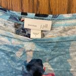 J.Jill Floral Linen Top and Oceanside Blue Linen Cardigan NWT Size Large Photo 3