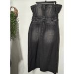 Jaded London NEW  Liberty 2 In 1 Detachable Denim Black Midi Dress Large 12 Goth Photo 6