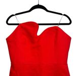 Amanda Uprichard  X Revolve Strapless Puzzle Mini Dress In Crimson Red Photo 3