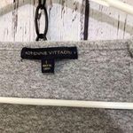 Adrienne Vittadini Gray & White Sweater 3/4 Sleeves Size Large 💕 Photo 1
