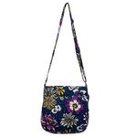 Vera Bradley Triple Zip Hipster Crossbody Bag Purse African Violet Quilted Photo 2