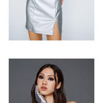 Nasty Gal  Metallic Dress with Gloves Photo 1