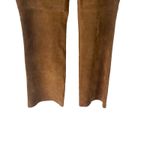 Skotts Suede Vintage 90s Women's Size 12 100% Suede Tan Bootcut Pants Photo 2