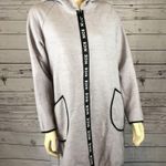 Boutique Millen charm Burgundy" free cut with a zipper with a hood gray size medium Photo 2