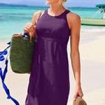 Athleta  Black Voyage Day Tank Dress Stretchy Lightweight Outdoor Activewear 14 Photo 7