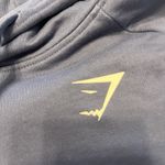 Gymshark Cropped Hoodie Sweatshirt Womens Medium Blue Athletic Workout Photo 2