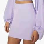 We Wore What  NWT Satin Charmeuse Heather Purple Mini Skirt Size Small Photo 0