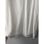 Free People  Samson Embroidered Beaded Mini Dress In Ivory/Blue Low Back Cotton Photo 8