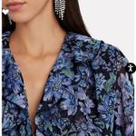 New! Sabina Musayev Long Sleeve Mini Lark Dress in Black Print Sz XS $307 Purple Photo 8