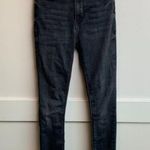 ZARA  Black Dark Wash The High Waist Skinny Jean Photo 1