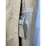 MOUSSY Women's V Neck Belted Waist Denim Dress Sleeveless Solid Khaki Size S 1 Tan Photo 3