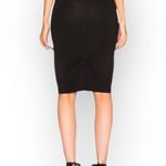 Helmut Lang new ♌︎ Slinky Sexy Knot Mini Skirt ♌︎ Black Stretch Jersey ♌︎ Large Photo 2