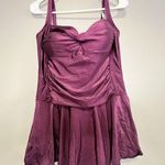 NWT WiMAX 1 Piece Swimsuit Skirt Style Size 12 Beautiful Cranberry Color Photo 0