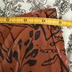 Marine layer  Ryan Midi Slip Skirt Brown Leaf Print Maxi Skirt Size 8 EUC Photo 4