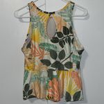 Matilda Jane Floral Peplum Tankini Swim Top Women’s Large L Tropical Photo 4