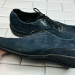 Munro  American Sydney Blue Suede Leather Metallic Lace Up Shoes Womens Size 7.5N Photo 7