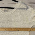Love by Design  Open Knit Sheer Womens Sweater Cream Size Large Photo 7