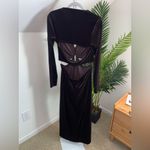 ALC Frank A.L.C Maeve Women's Draped Velvet‎ Dress With Cut Out Details in Brown Java 12 Photo 5