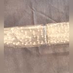 New in Package Sheer White Tulle Polka Dot Elbow Length Gloves Photo 1