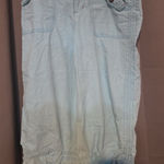 Bamboo Traders Light Blue Cargo Capri Pants, Women's Size 8, Drawstring Hem Photo 0
