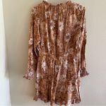 NWT Frille Rose Orange Floral Print Dress Size L Photo 6