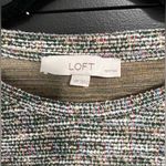 Loft  Petite Textured Woven Pullover Crewneck Sweater Women’s Shirt Sz MP EUC Photo 2