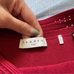 Sandro  Circle Scallop Skirt Size 1 in Red Photo 3